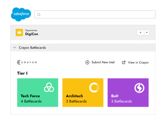 screenshot of Crayon Intel